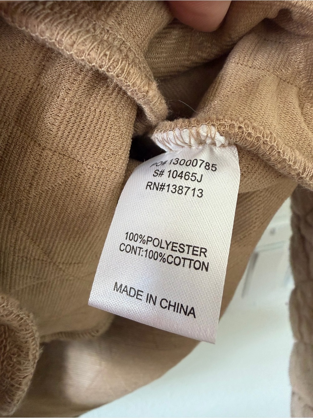 Doe & Rae Quilted Tan Jacket - Picture 3 of 5